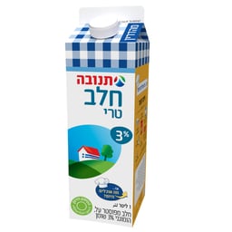 חלב תנובה טרי 3% בקרטון, 1 ליטר product image